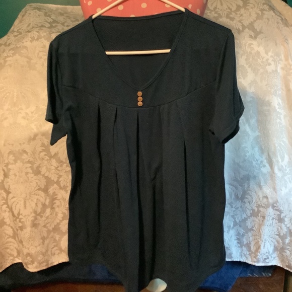 Women’s Black Causl V Neck T Shirt XL - Picture 4 of 15